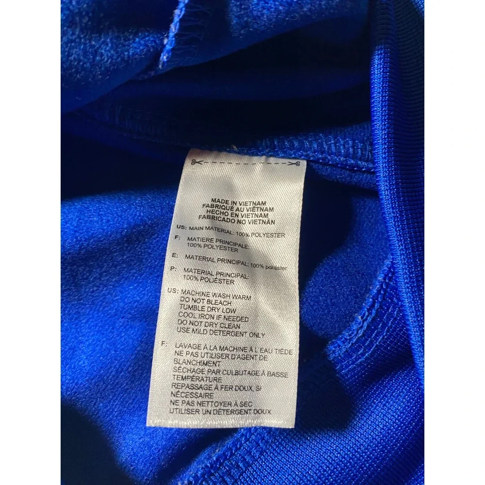 Adidas Mens Blue Three Stripe Full Zip Track Jacket S90419 Size Medium
